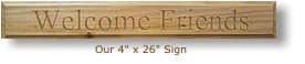 24 X 4 indoor sign